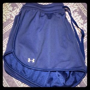 Blue Loose Fit Heat Gear Shorts